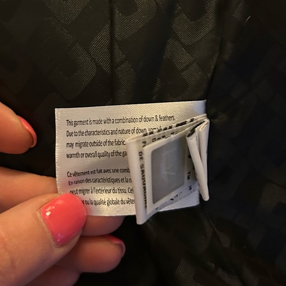 Diane Von Furstenberg Black Hall Sparkle Glitter Puffer Coat Jacket Small NWT - Picture 9 of 9